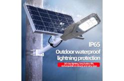China 120W IP65 Waterproof Solar Street Light With Lithium Ion Battery supplier