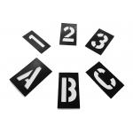 Traffic PVC Plastic Letter Stencil For Public Place Black for sale
