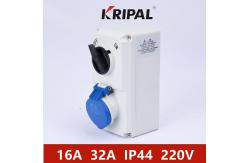 China 16A 32A IP44 Single Phase Switched Socket With Mechanical Interlock supplier