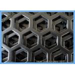 Hexagonal Perforated Metal Mesh , Lightweight Aluminum Perforated Metal Sheet for sale