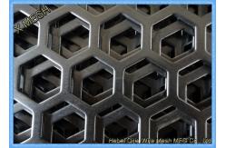 China Hexagonal Perforated Metal Mesh , Lightweight Aluminum Perforated Metal Sheet supplier