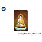 Buddha Religion Premium 3D Lenticular Card PET / PP Motion Effect  Printing Figure