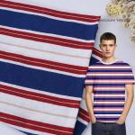 Plain Soft And Linen Cotton Striped Material Fabric For Polo Shirt for sale