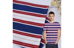 China Plain Soft And Linen Cotton Striped Material Fabric For Polo Shirt supplier