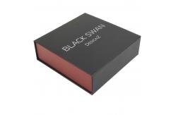 China Custom Logo Luxury Black Gift Box with Magnetic Closure Made from Recycled Materials supplier