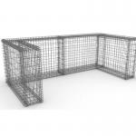 Irregular Stone Cage Galvanized Basket 4.0mm Welded Wire Retaining Wall for sale