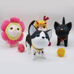 Non Phthalate PVC Plastic Toys , Unbreakable Cat Saving Bank ISO certificate for sale