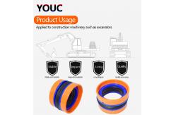 China NBR POM Hydraulic Compact Combined Piston Seals YOUCHANG KDAS supplier