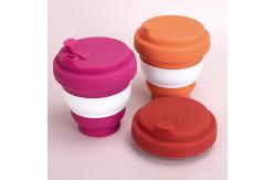 China 8oz 10oz 12oz Silicone Roll Up Folding Water Bottle Non Toxic supplier
