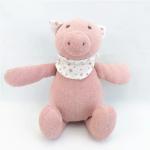 Soft Piggy Loveable Pink Huggable Plush Toys PP Cotton Stuffed Sitting Animal Children Toy for sale