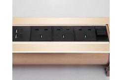 China British Standard Electric Flip Socket / Multi - Function Multimedia Information Hidden Power Box supplier