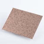 Rose Gold Mirror Etching Stainless Steel Sheet Cold Rolled SS Plate for sale