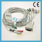 Edan 10 lead ekg cable with clip/snap/banana/din ending for sale