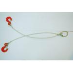 EN 13414-1 22mm Double Leg Steel Wire Rope Sling Assembly for sale