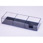 10.07 Aesthetic Desk Organizer , 3 Compartment Acrylic Organizer