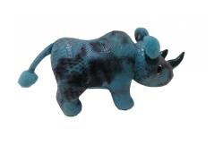China OEM Blue Rhinoceros Gift Stuffed Animal Ultra Soft supplier