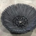 PP And Flat Steel Wire 600mm Gutter Cleaning Brush 25KG Road Sweeper Side Brushes for sale