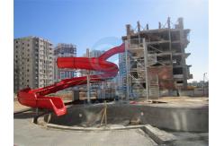 China Customized Big Curve Water Slide Complex Spiral Pool Slide For Adults Kids supplier