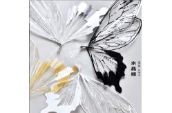 China Crystal Butterfly Cellophane Popular Flower Wrapping Paper for Flower Shops supplier