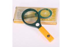 China Durable Plastic Handheld Reading Magnifier 3x 8x Home Reading With Compass supplier