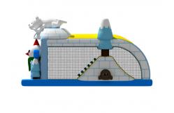 China Animals Theme Ice And Snow 4x7.5x4.2m Inflatable Obstacle Courses supplier