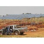 Galvanized 40m/S Telecom Solar Power Systems , Landscape Telecom DC Power Systems for sale