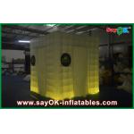Photo Booth Backdrop Attractive Wedding Party Inflatable Photo Booth Tent Enclosure With Led Light for sale