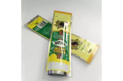 China Custom Cigar Packaging Bag Tobacco PE Three Side Seal Bags With Window supplier