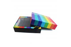 China Holiday Rectangle Gift Packaging Cardboard Window Box With Custom Divider Inserts supplier