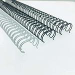 RoHS A4 Length Black White Double Loop Wire Spiral Binding Coils