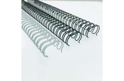 China RoHS A4 Length Black White Double Loop Wire Spiral Binding Coils supplier