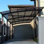 Rectangular Polycarbonate carport Awning with UV Protection Create Perfect Outdoor Space for sale