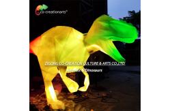 China Fiberglass Dinosaur Model With Dynamic Skeleton-To-Life Projection supplier