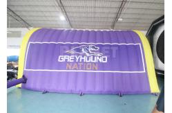 China Customized Large Blow Up Mascot Football Game Starting Entrance Inflatable Helmet Tunnel supplier