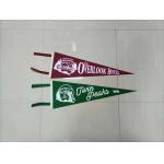 CMYK Printing OEM Triangle School Pennant Flag Digital Printing for sale