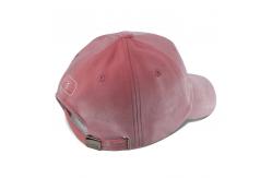 China Polyester Peach Skin 6 Panel Baseball Cap With Self Strap supplier