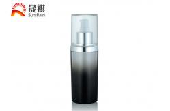 China ISO9001 Passed Black Acrylic Lotion Bottle With 50ml 60ml 120ml Capacity supplier