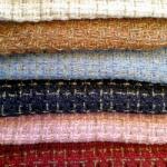 Herringbone Check Polyester Worsted Tweed Wool Fabric 150cm Width