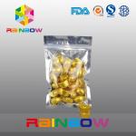 100g Snack Bags Packaging Front Transprent Back Foil With Zipper for sale