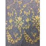 Bridal Embroidered Tulle Fabric / Mesh Lace Fabric With Colorful Flowers 100% Polyester for sale