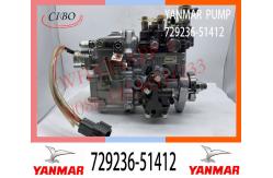 China 729236-51412 YANMAR Diesel 4TNV88 3TNV88 Engine Fuel Injection Pump 729242-51380 supplier