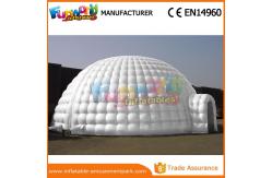 China PVC tarpaulin Dome Inflatable Igloo Tent For Camping with Hand printing supplier