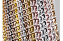 China Aluminum Chain Link Curtains Fly Screens For Architects And Interior Designers supplier