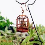 Birdcage Shape, Weathering Steel Art Ground Piles, Adding Color To Natural Life! for sale