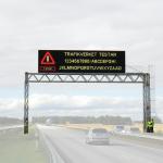 Full Color EN12966 LED Traffic Control Signs Dynamic Message Board for sale