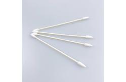 China 3MM Double Pointy Tipped Swab With Paper Stick Purified Cotton supplier