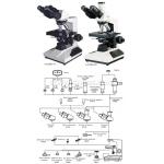 Laboratory 40X - 1000X Binocular Microscope With CE A12.0201