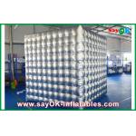 Mobile Photo Booth Silver Inflatable Photo Booth Oxford Cloth Waterproof With Light