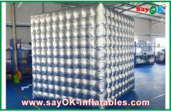 China Mobile Photo Booth Silver Inflatable Photo Booth Oxford Cloth Waterproof With Light supplier