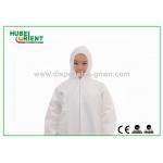 Splash Resistant SMS Disposable Coveralls With Hood And Feetcover for sale